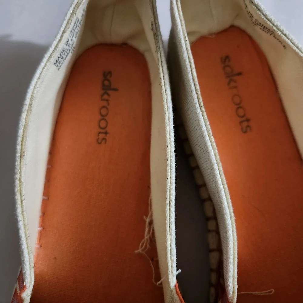 Sakroots Shoes Ella Color Block Espadrille Slip-On Flats